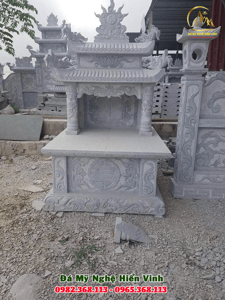Mộ đá 1 mái Ninh Bình giá tốt