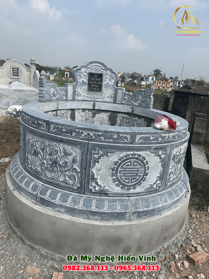 Mộ đá tròn Ninh Bình giá tốt